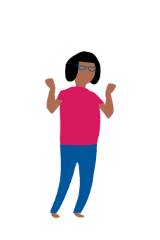 Woman having an argument