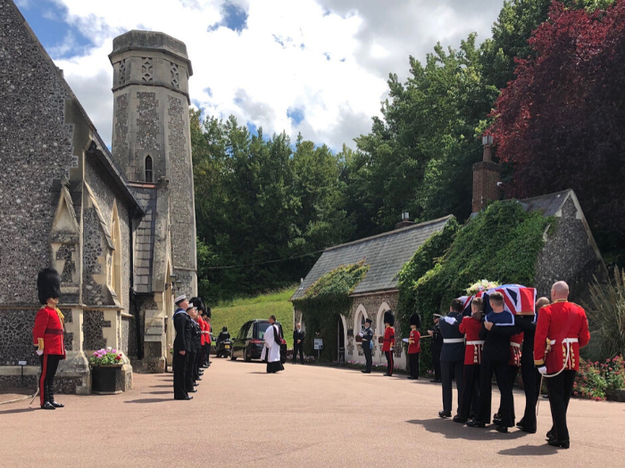 Dame Vera Lynn's funeral at Woodvale, South Chapel