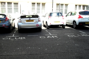 An image of some car club bays in use