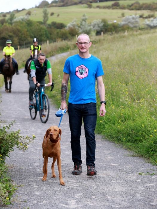 Members of the public using the bridleway.