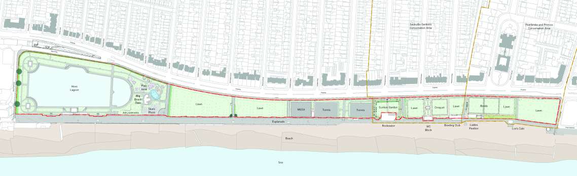 Map of existing site plan