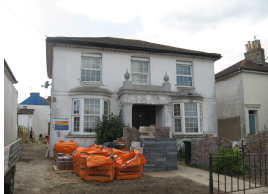Exterior of the house.