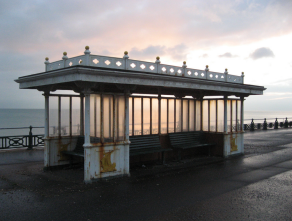 Picture of King&rsquo;s Esplanade, seafront shelter southwest of King Alfred&rsquo;s Leisure Centre, and Western Esplanade, seafront shelter south of Glendor Road, Hove