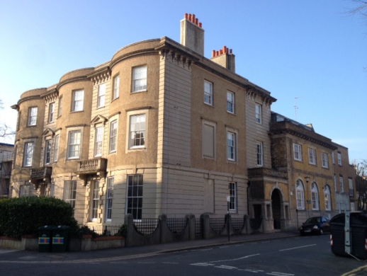 Exterior of Windlesham Road, Temple Heights and Windlesham House, Brighton