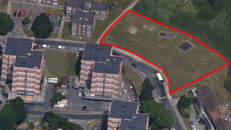 Image showing area of Swanborough Drive development.