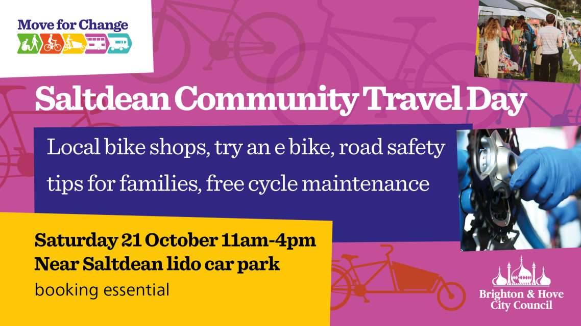 Saltdean community travel day poster