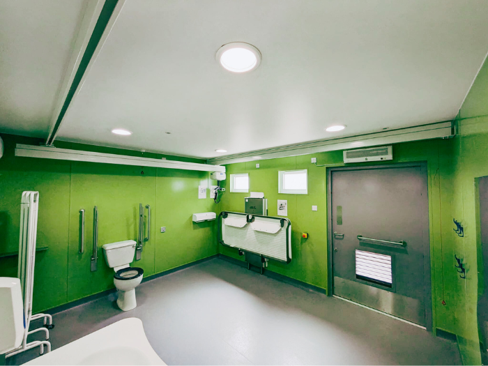 A picture of the inside of a new changing places toilet