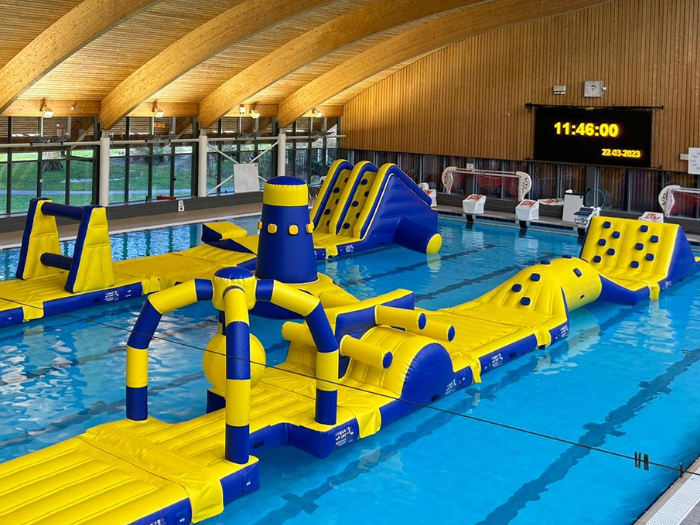 Example of the way an inflatable could be used in the main pool