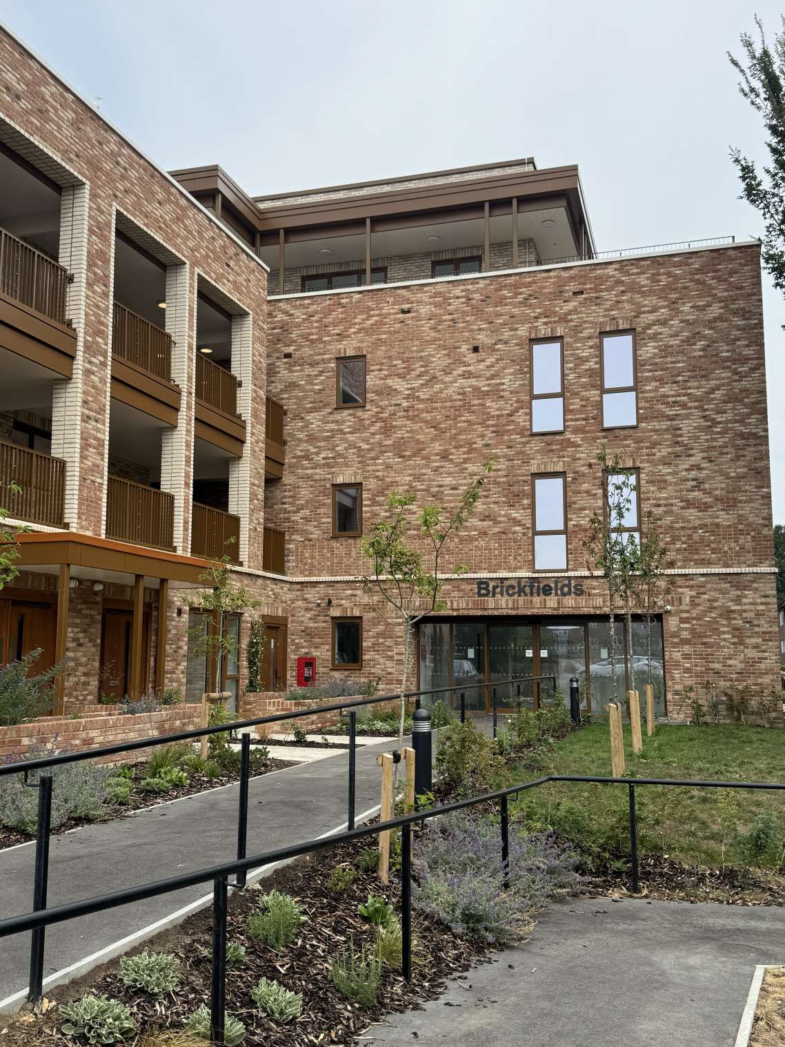 A photo of the Brickfields supported living scheme.