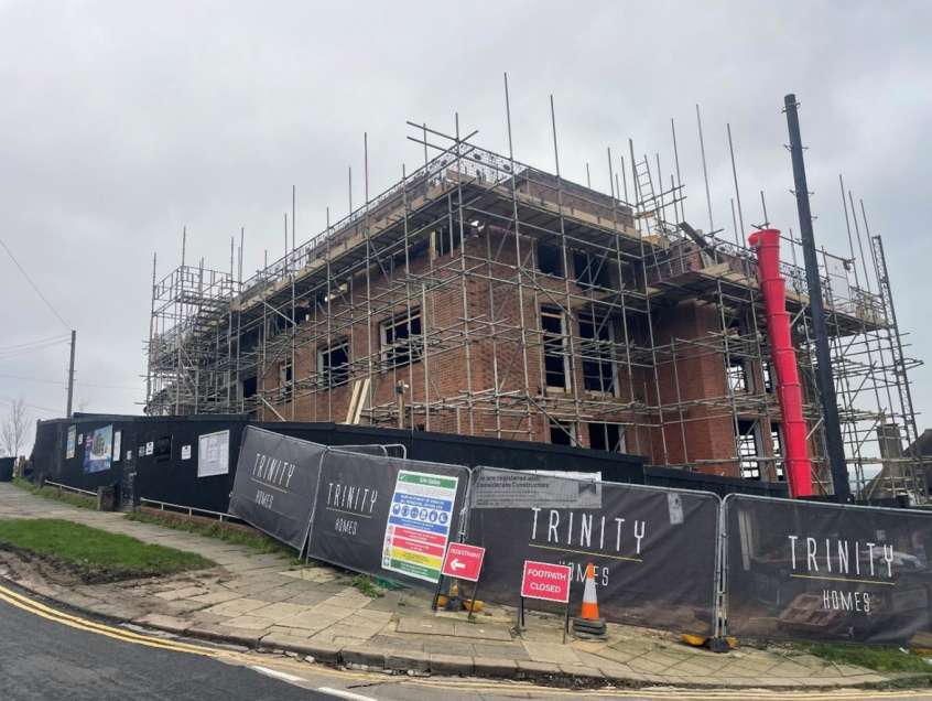 Photograph of building at the former Hollingbury Library site