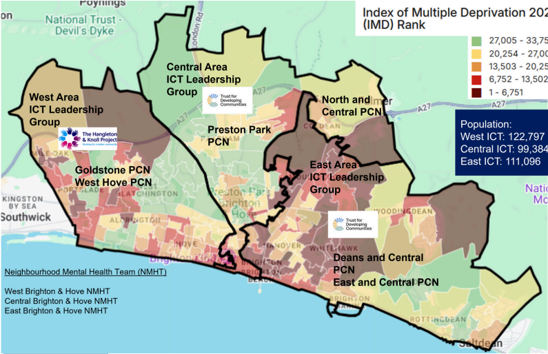 Map of ICT areas October 2025