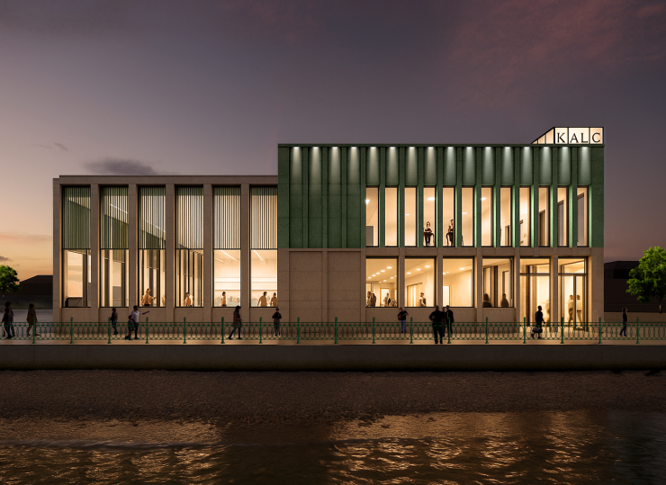 Artist's view of the south of the new leisure facility