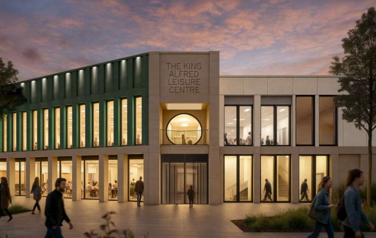 Artist's impression of the east side of the building