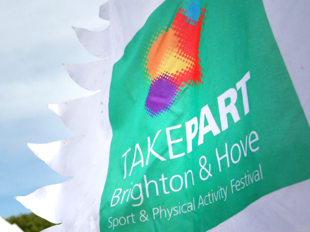 TAKEPART Festival flag