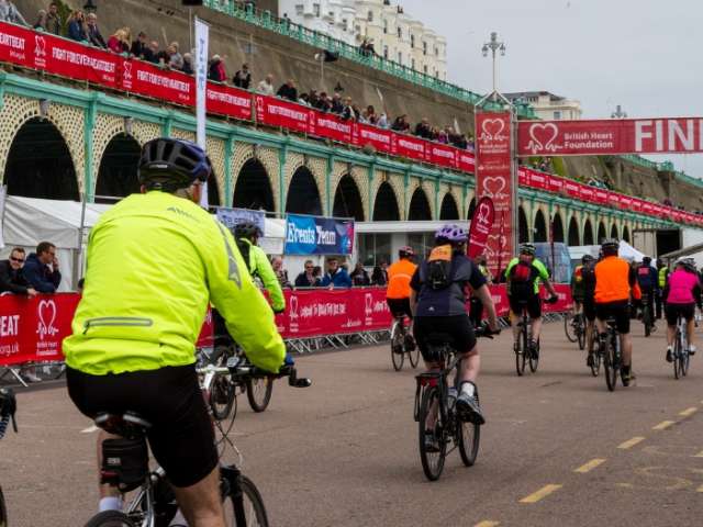 London to Brighton Bike Ride on Madeira Drive