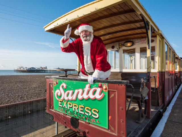 Santa on the Volks Railway 2018
