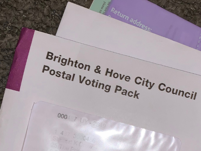 Postal voting pack