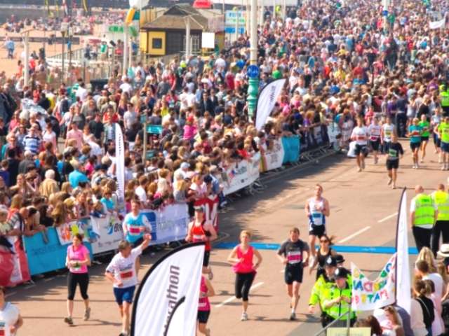 Brighton Marathon on Madeira Drive