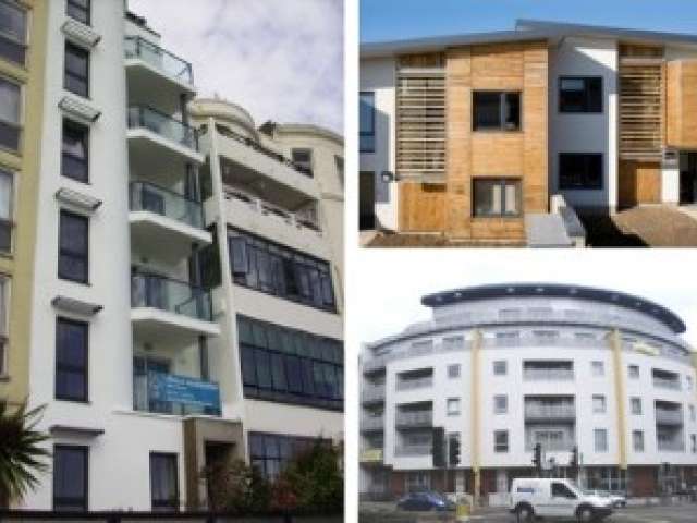 Compilation of different types of development that include housing in the city