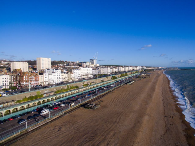 Aerial view of Madeira Terrace