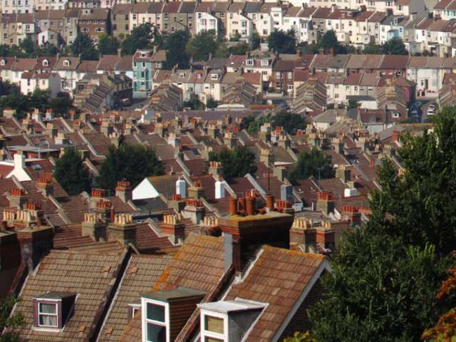 Panoramic view of housing in the city