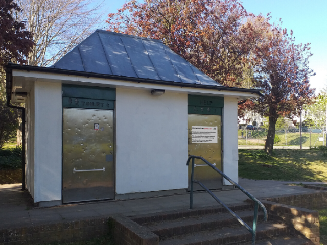 Public toilet in Blaker's Park, Brighton