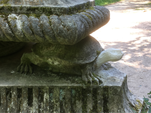 Stanmer Park stone tortoise