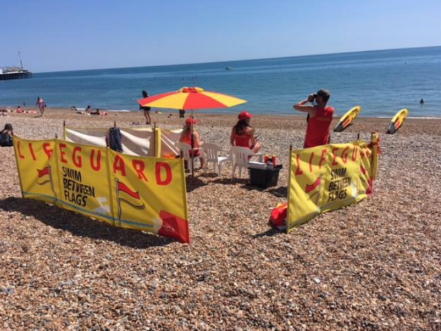 Lifeguards on Brighton & Hove beach