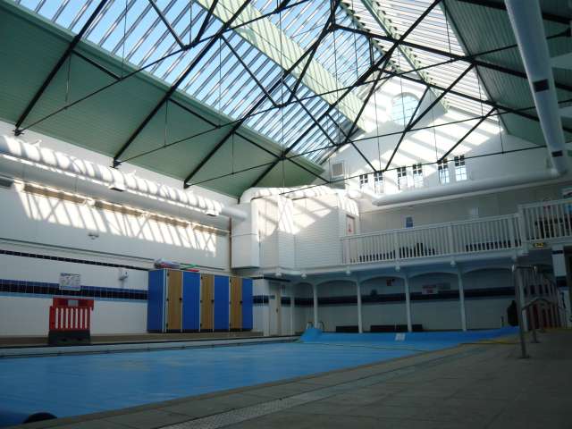 Interior of St Luke's swimming pool