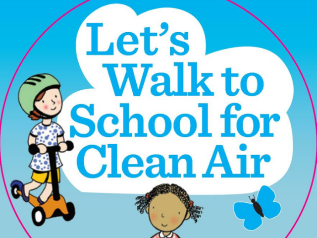 Walk to school week logo