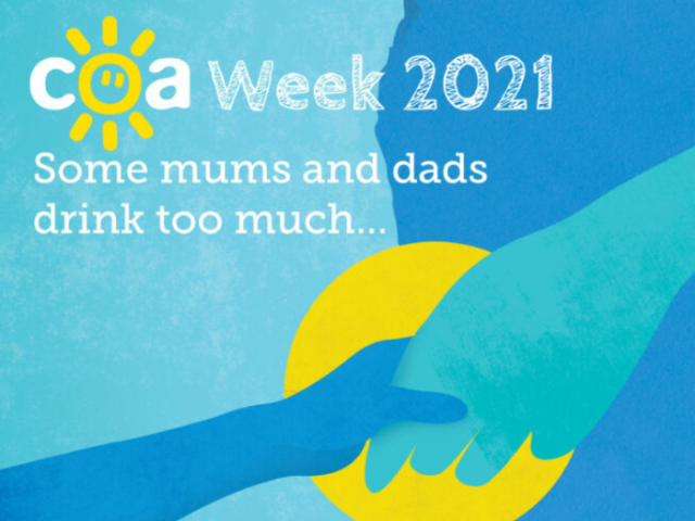 illustration of a handshake with the words COA week 2021