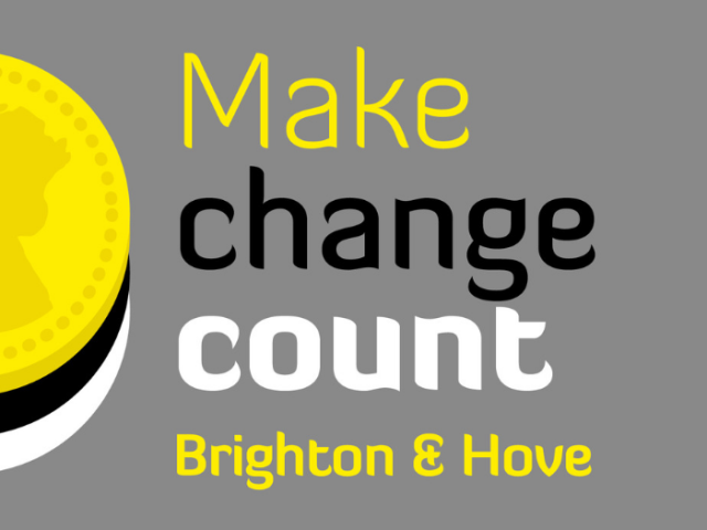 Make change count Brighton & Hove graphic