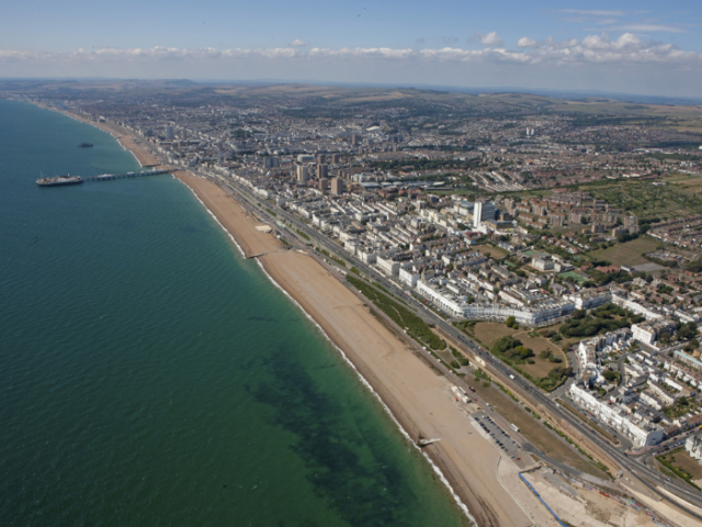 Aerial photo of Brighton & Hove