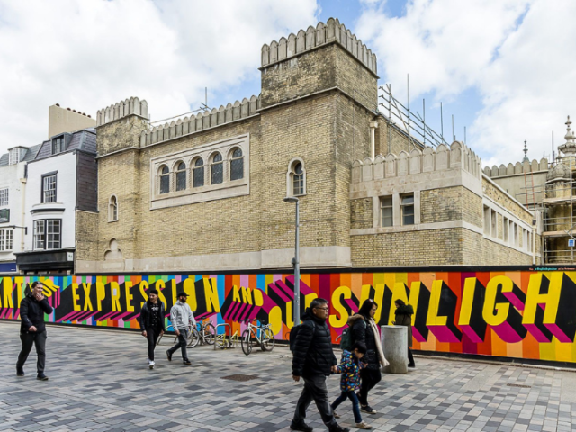 Picture of Corn Exchange taken from New Road