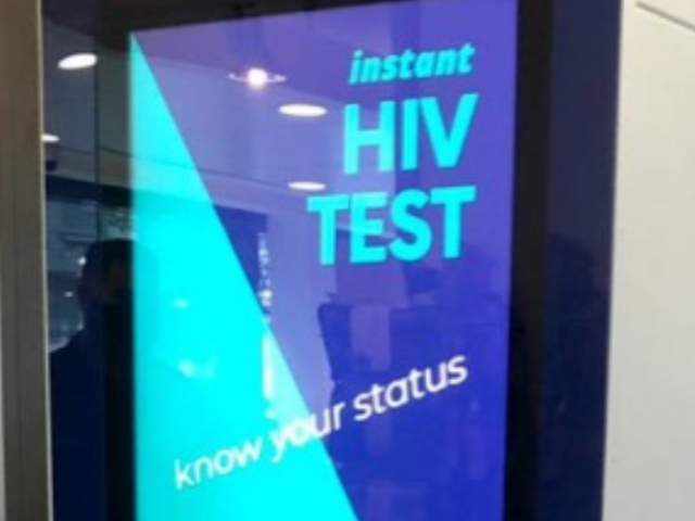 Free HIV testing machines are at five venues across the city.