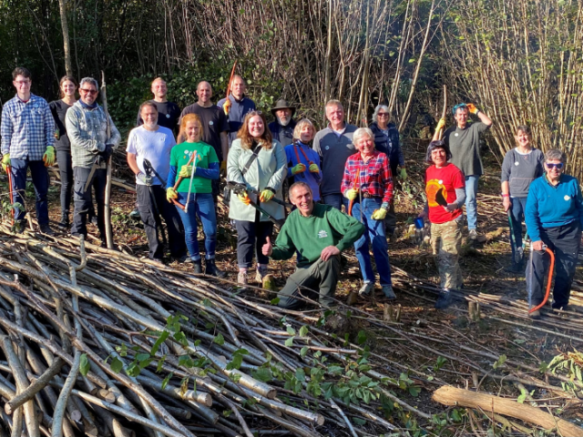 Picture shows the CityParks Volunteer Rangers in Stanmer Park