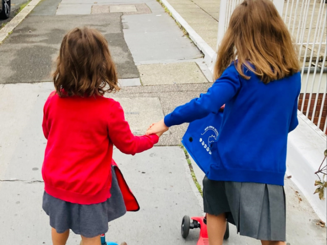 Children from West Hove Infants and Hove Juniors.