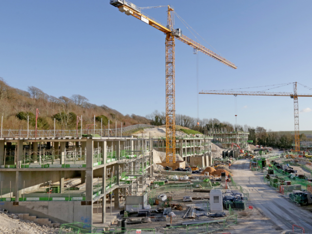New low cost homes under construction at the Homes for Brighton & Hove development in Coldean