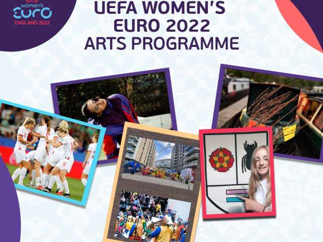 selection of photographs showing women and girls playing football