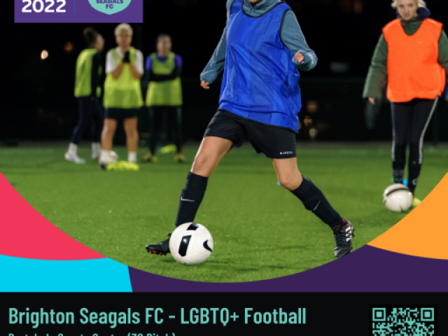 Poster advertising new Seagals football sessionsi