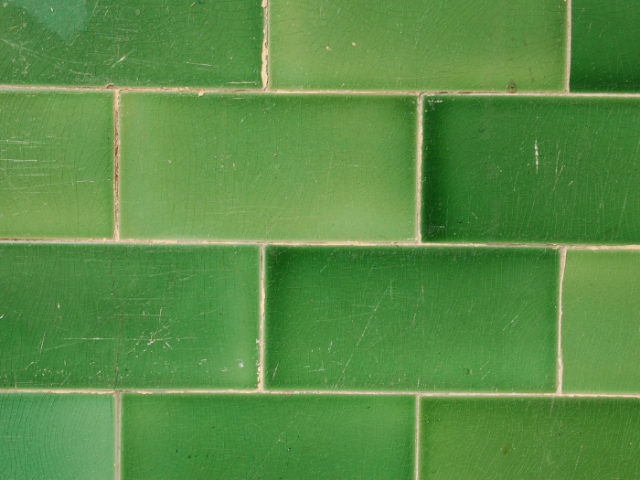 vintage green tiles