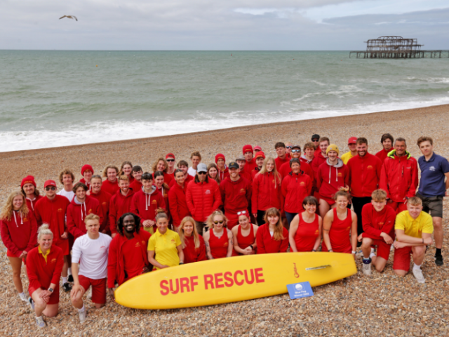 Picture of the new team of lifeguards who will patrol the beaches this summer