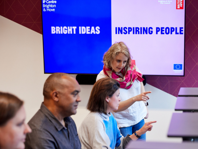 Photo of people using the support on offer from the BIPC Brighton & Hove