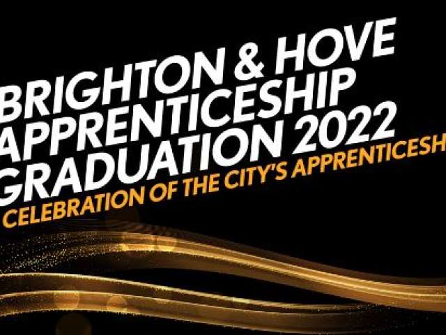 Image announcing the Brighton & Hove Apprenticeship Graduation 2022