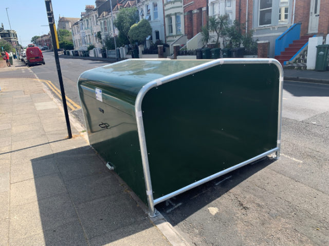 cycle hangar on a road