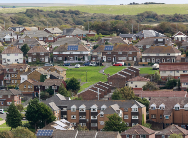 General view of homes in Brighton