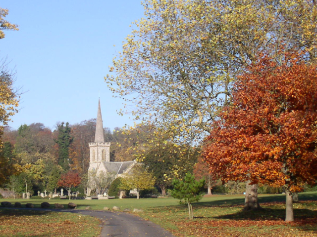 Picture of Stanmer Church during the Autumn