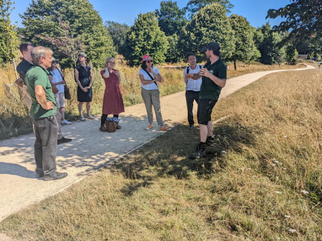 UNESCO staff visiting Stanmer Park
