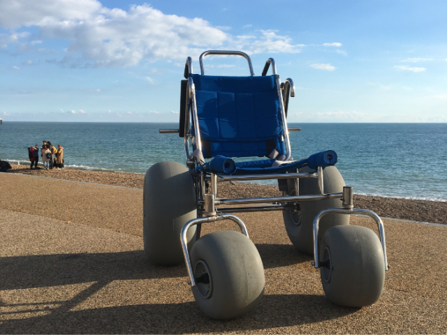 Picture of a beach wheelchair