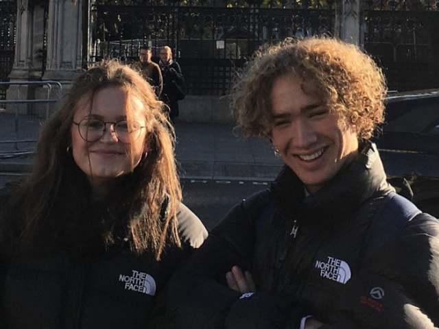 Members of the city's Youth Council pictured outside the House of Commons.